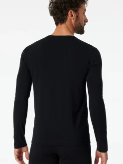 Schiesser Herren Longsleeve - 95/5 Originals in schwarz
