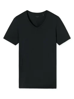 Schiesser Herren T-Shirt - Premium Modal in schwarz