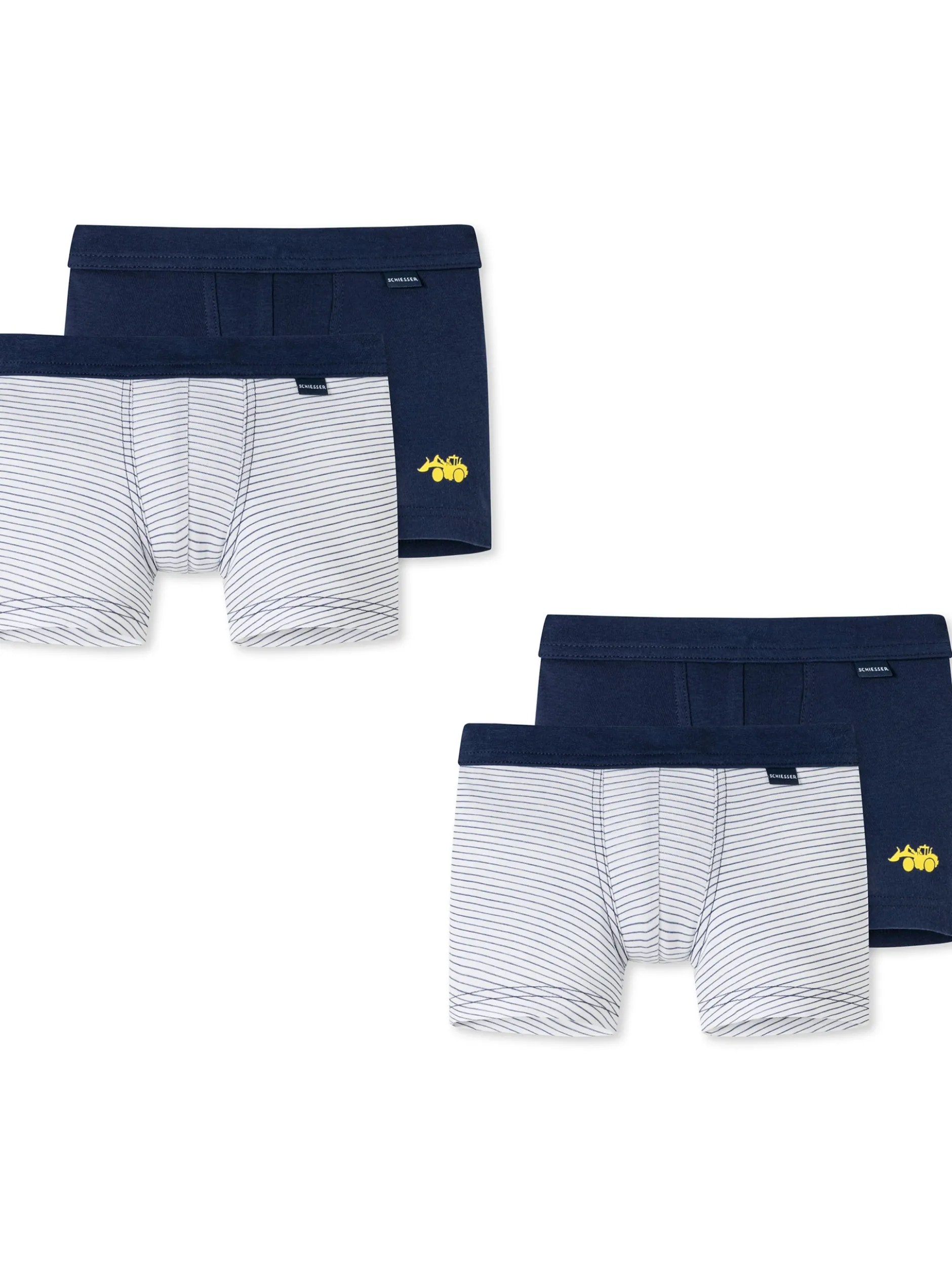 Schiesser Jungen Boxer - Allday Basic in weiß