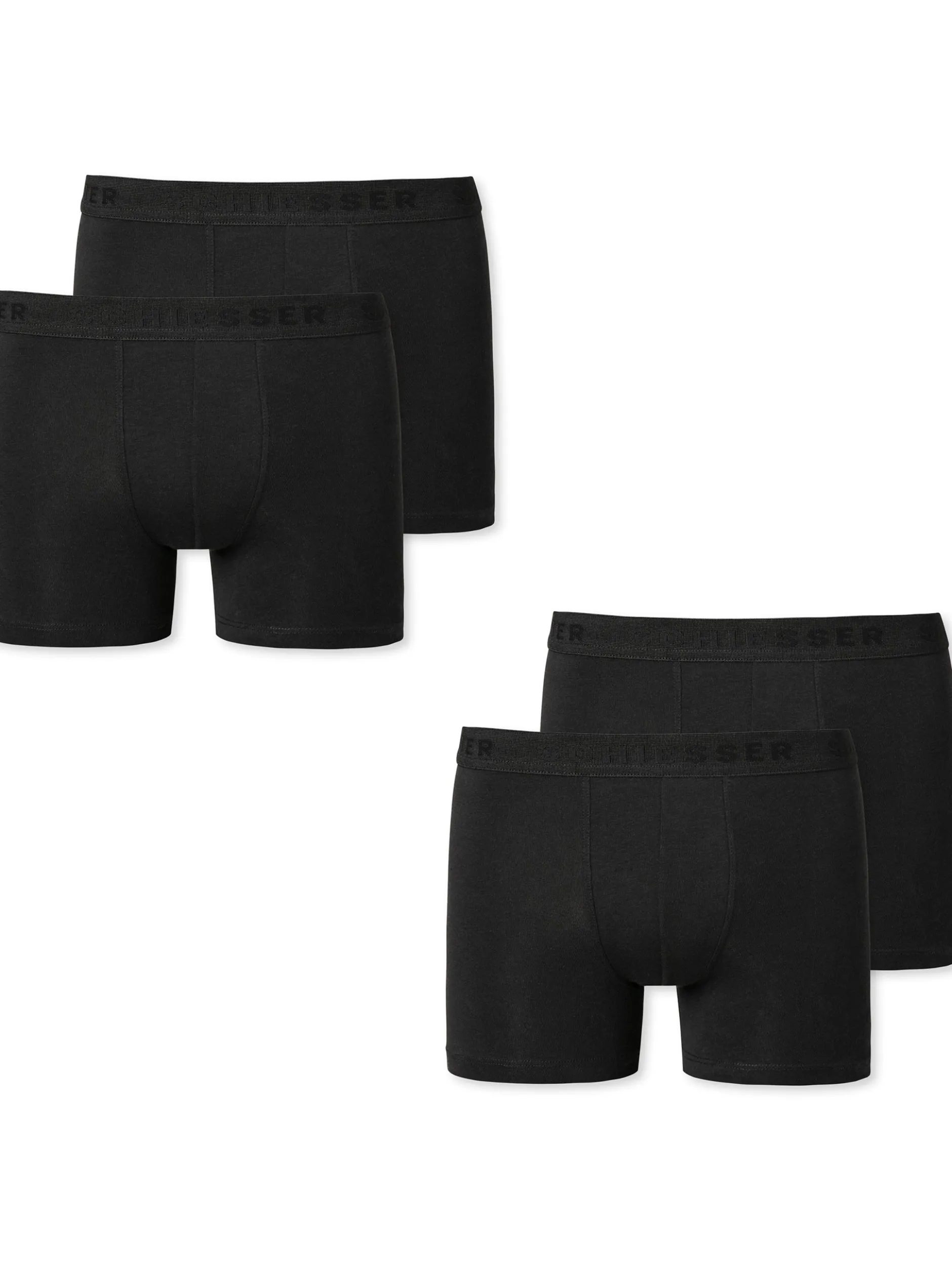 Schiesser Jungen Boxer - Allday Basic in schwarz
