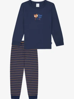 Schiesser Jungen Pyjama - Boys World in orange