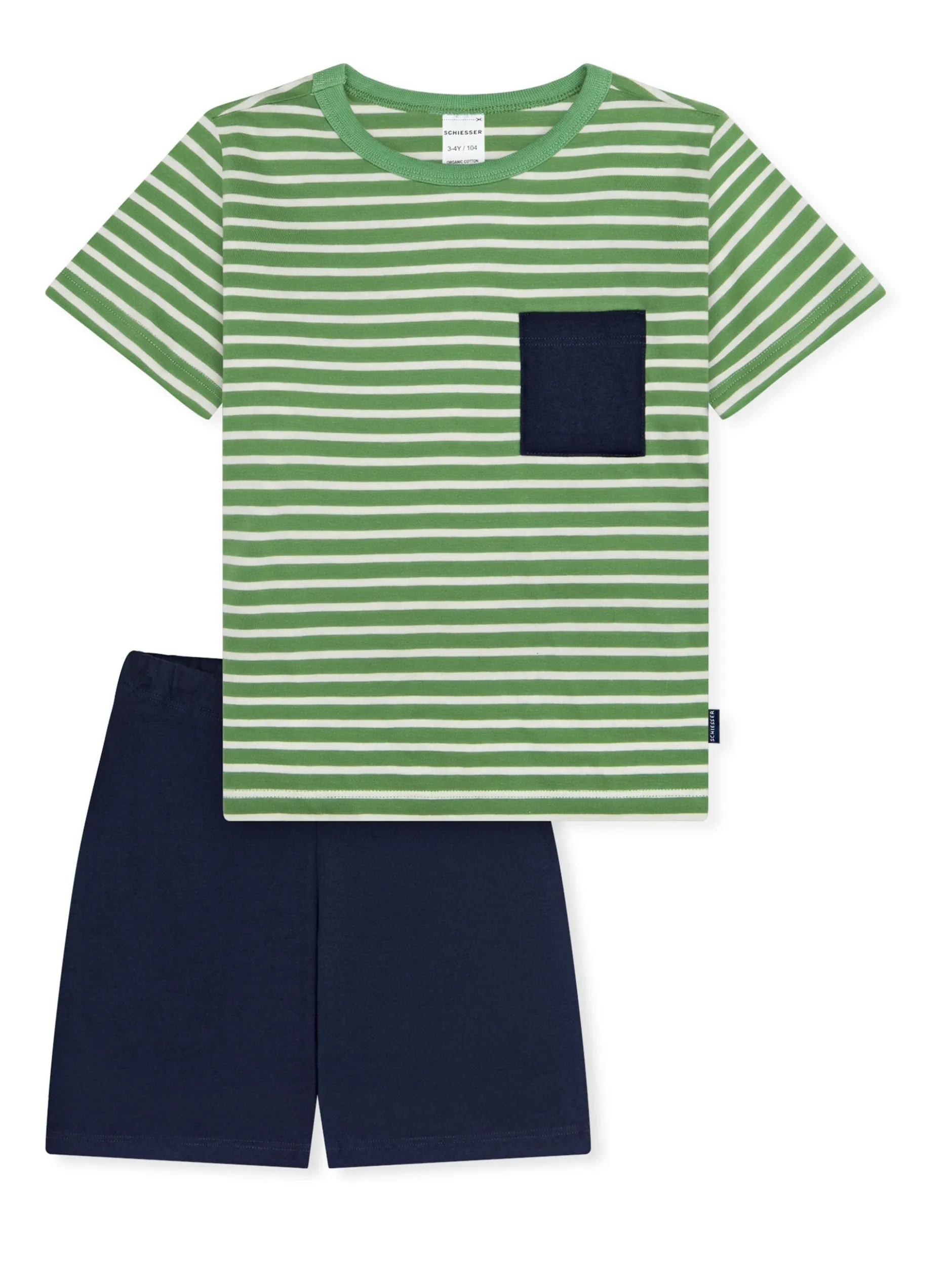 Schiesser Jungen Pyjama in grün