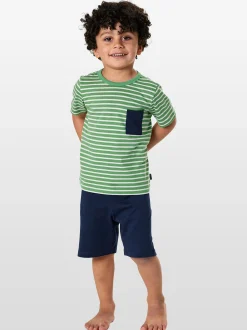 Schiesser Jungen Pyjama in grün