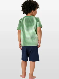 Schiesser Jungen Pyjama in grün