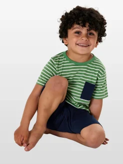 Schiesser Jungen Pyjama in grün