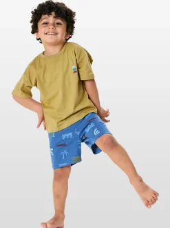 Schiesser Jungen Pyjama - Nightwear in khaki