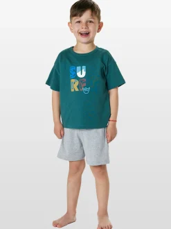 Schiesser Jungen Pyjama - Nightwear in grün