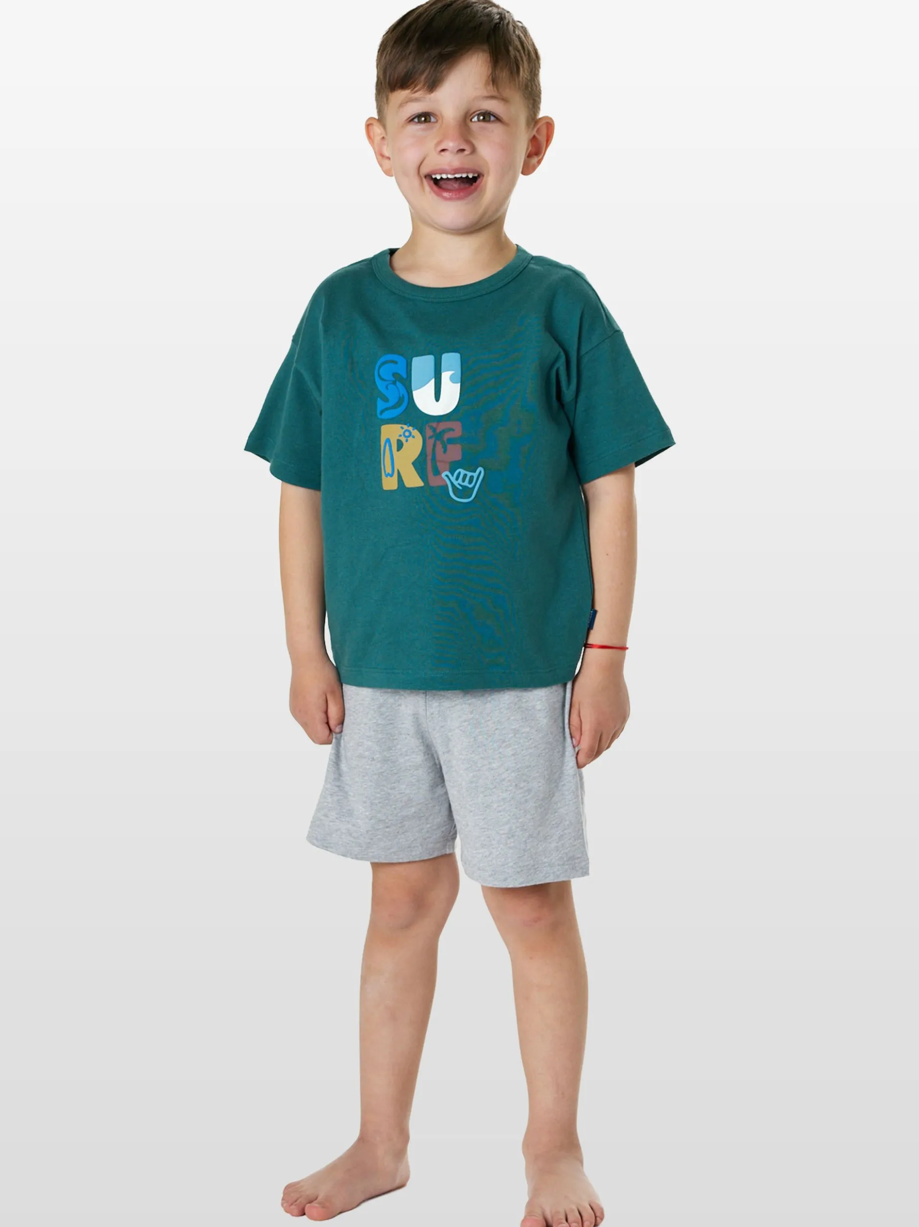 Schiesser Jungen Pyjama - Nightwear in grün