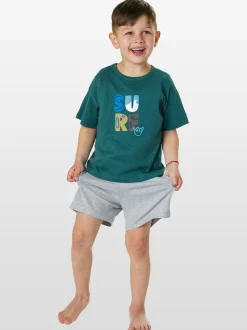 Schiesser Jungen Pyjama - Nightwear in grün