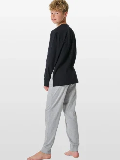 Schiesser Jungen Pyjama - Nightwear 1 in grau