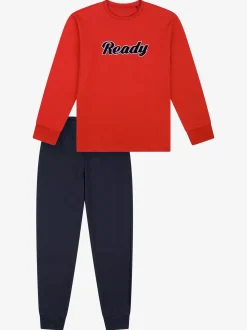 Schiesser Jungen Pyjama - Nightwear 3 in rot