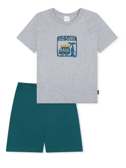 Schiesser Jungen Pyjama - Nightwear in grau