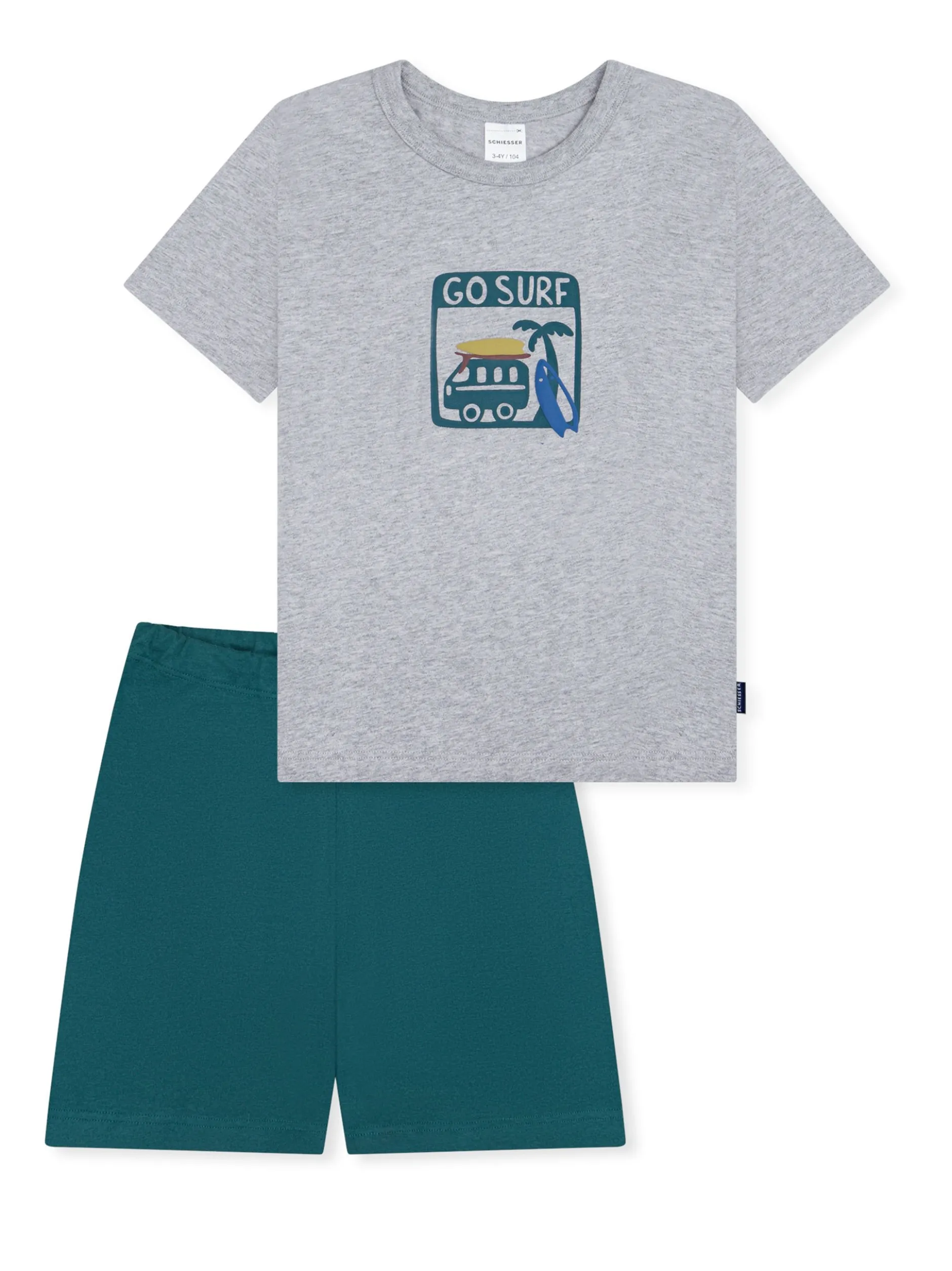 Schiesser Jungen Pyjama - Nightwear in grau