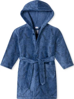 Schiesser Mädchen Bademantel - Aqua Kids Girl in hellblau