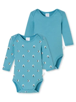 Schiesser Mädchen Body - Natural Love in blau
