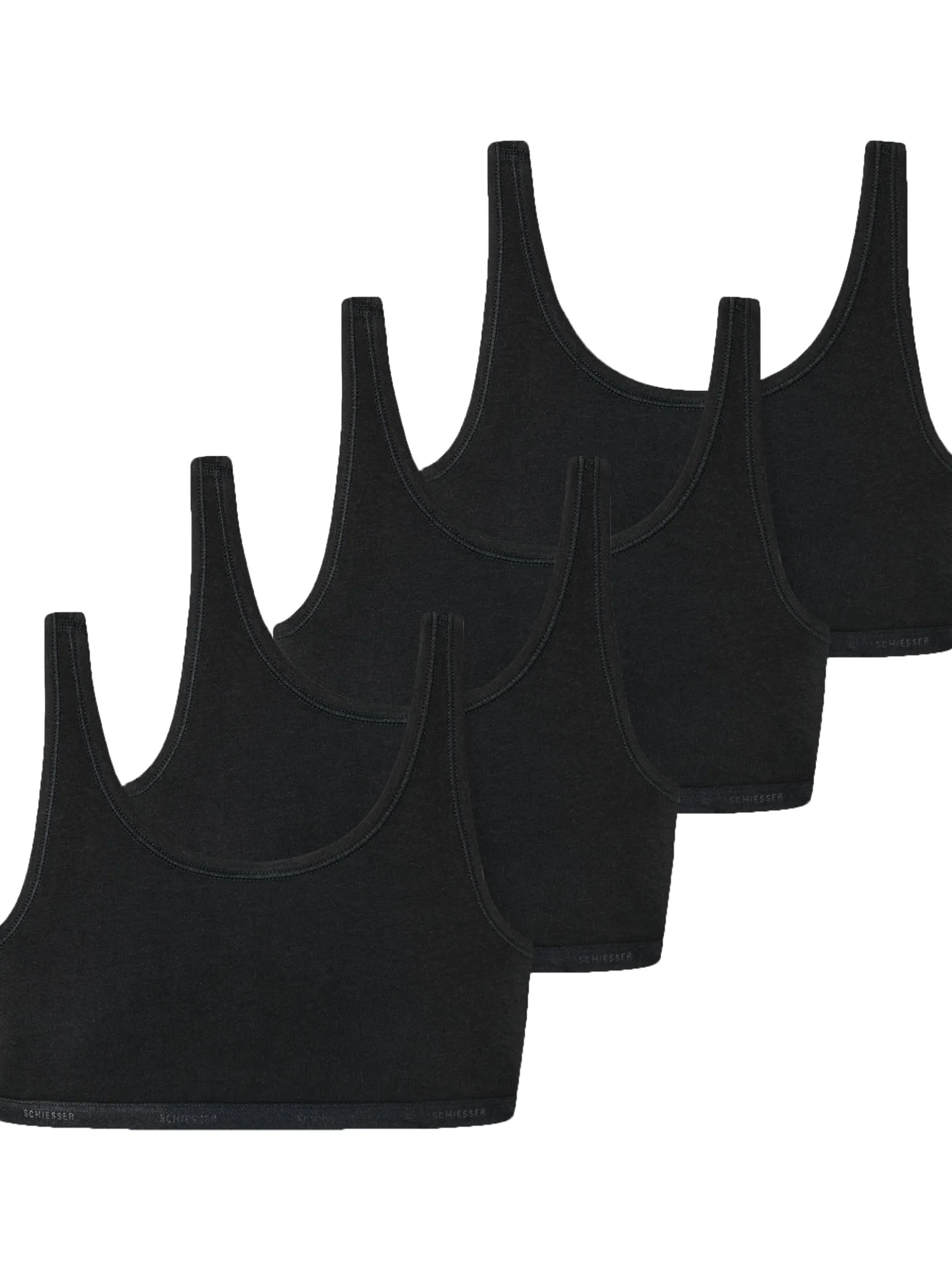 Schiesser Mädchen Bustier - Basic Kids in schwarz