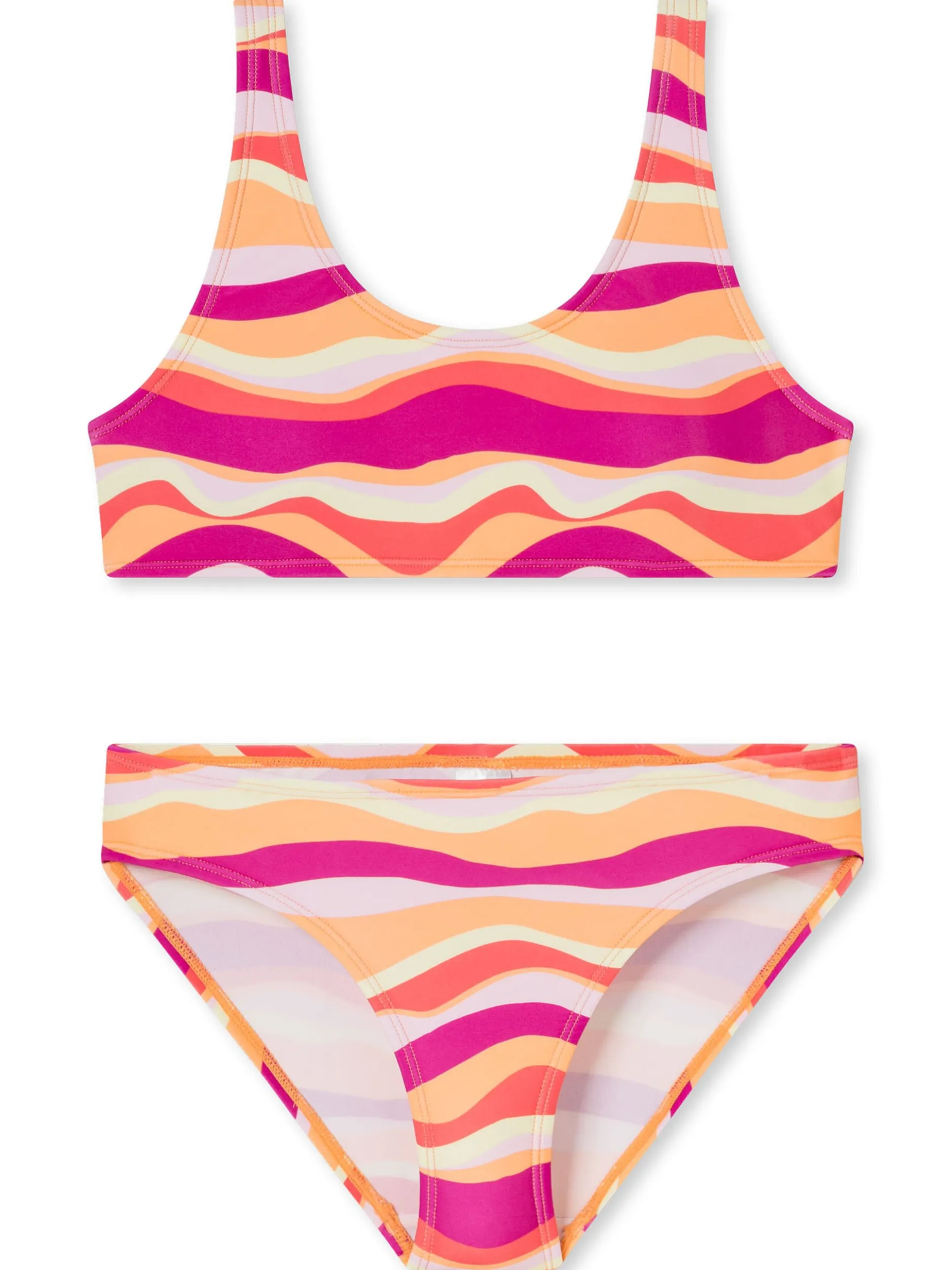 Schiesser Mädchen Bustier-Bikini - Aqua Teens in rot