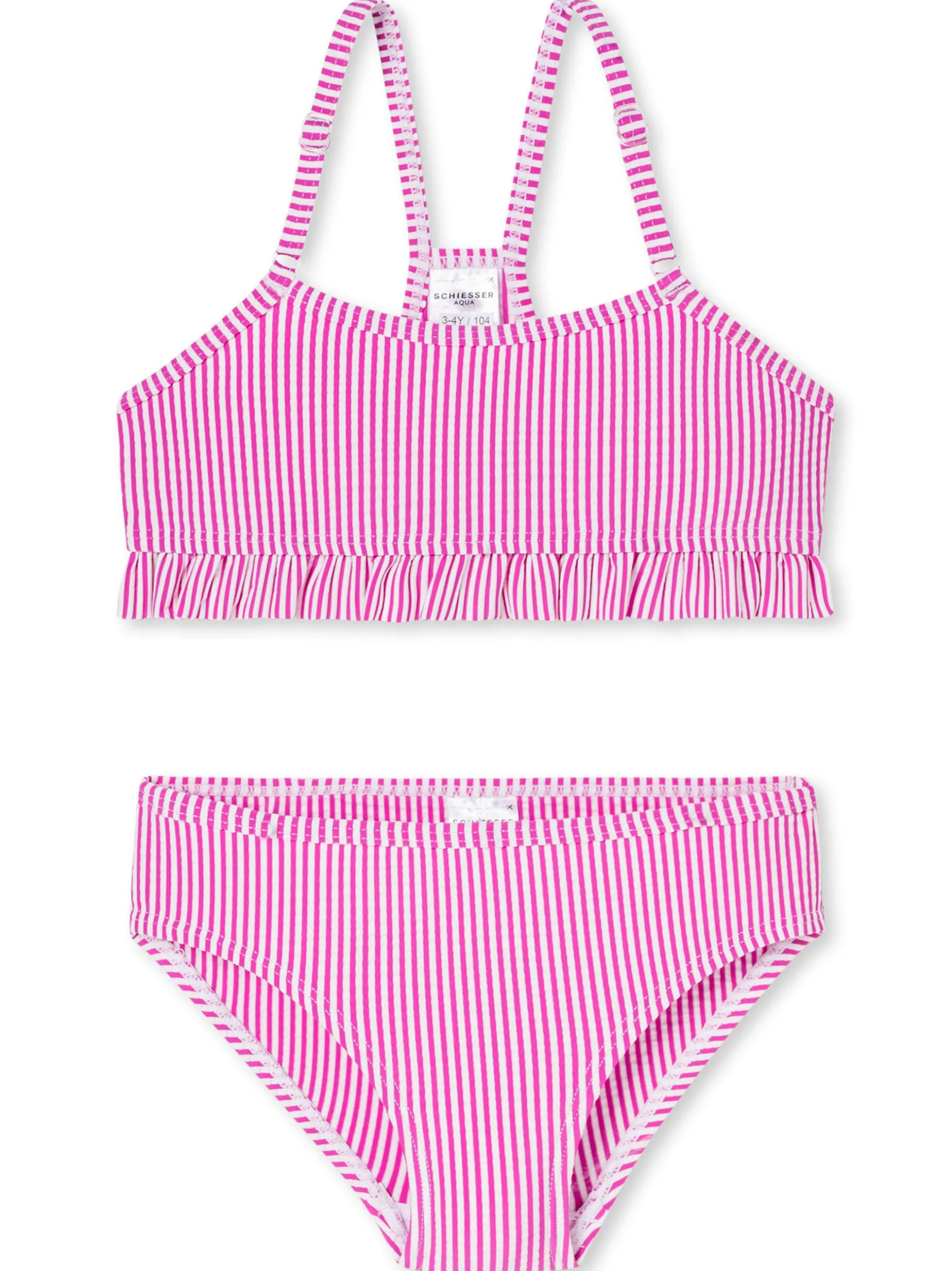 Schiesser Mädchen Bustier-Bikini - Aqua Kids in fuchsia