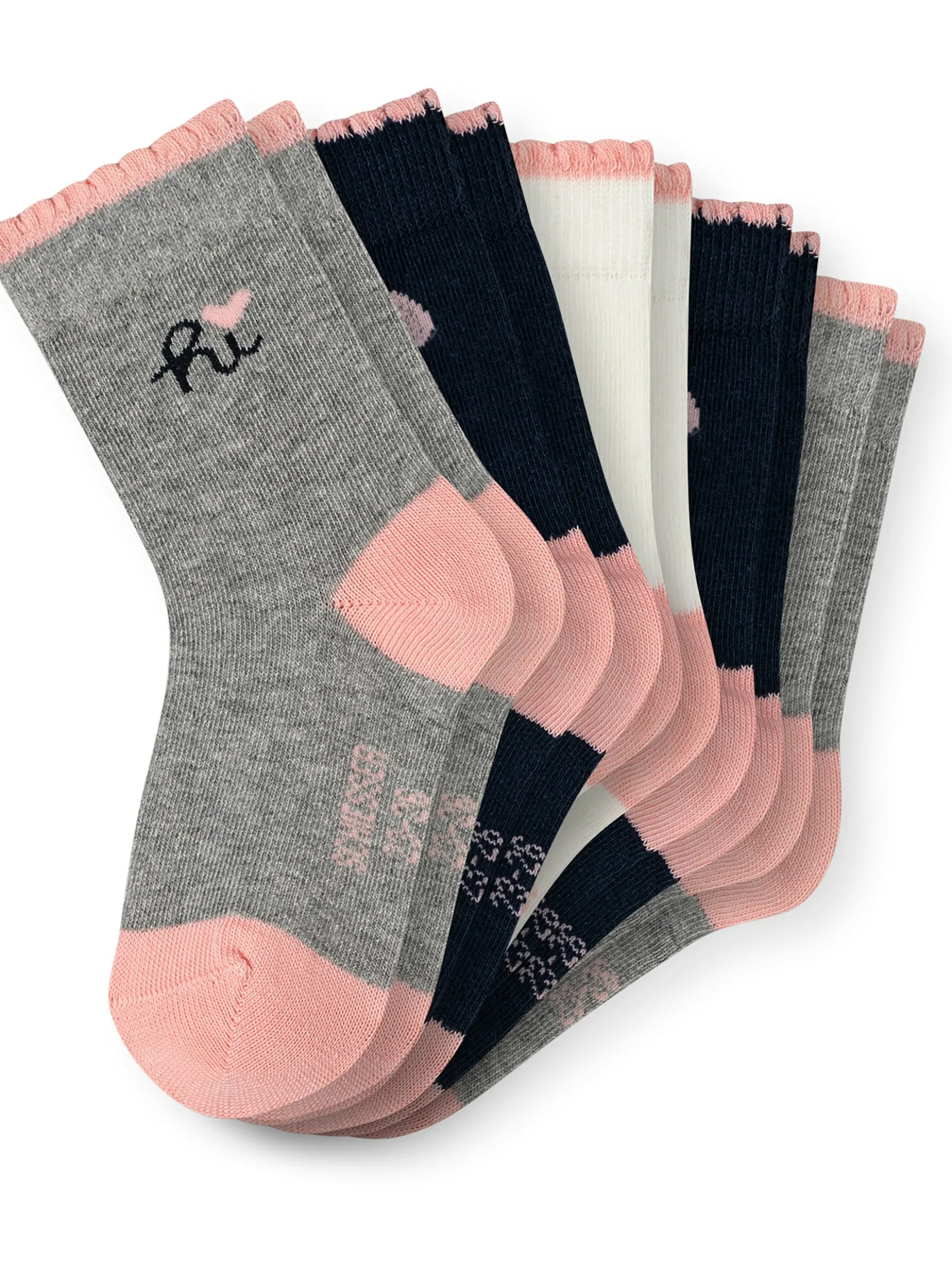 Schiesser Mädchen Freizeitsocken - "Hi" in mehrfarbig