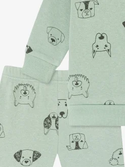 Schiesser Mädchen Pyjama - Baby Anzug Langarm in oliv
