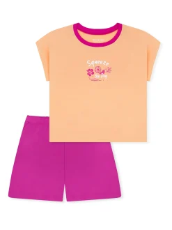 Schiesser Mädchen Pyjama in orange