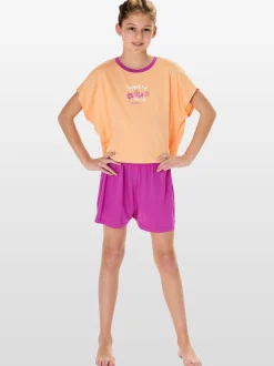 Schiesser Mädchen Pyjama in orange
