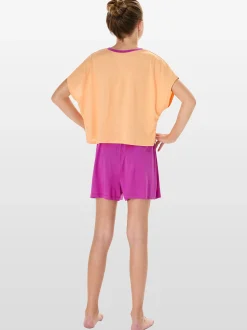 Schiesser Mädchen Pyjama in orange