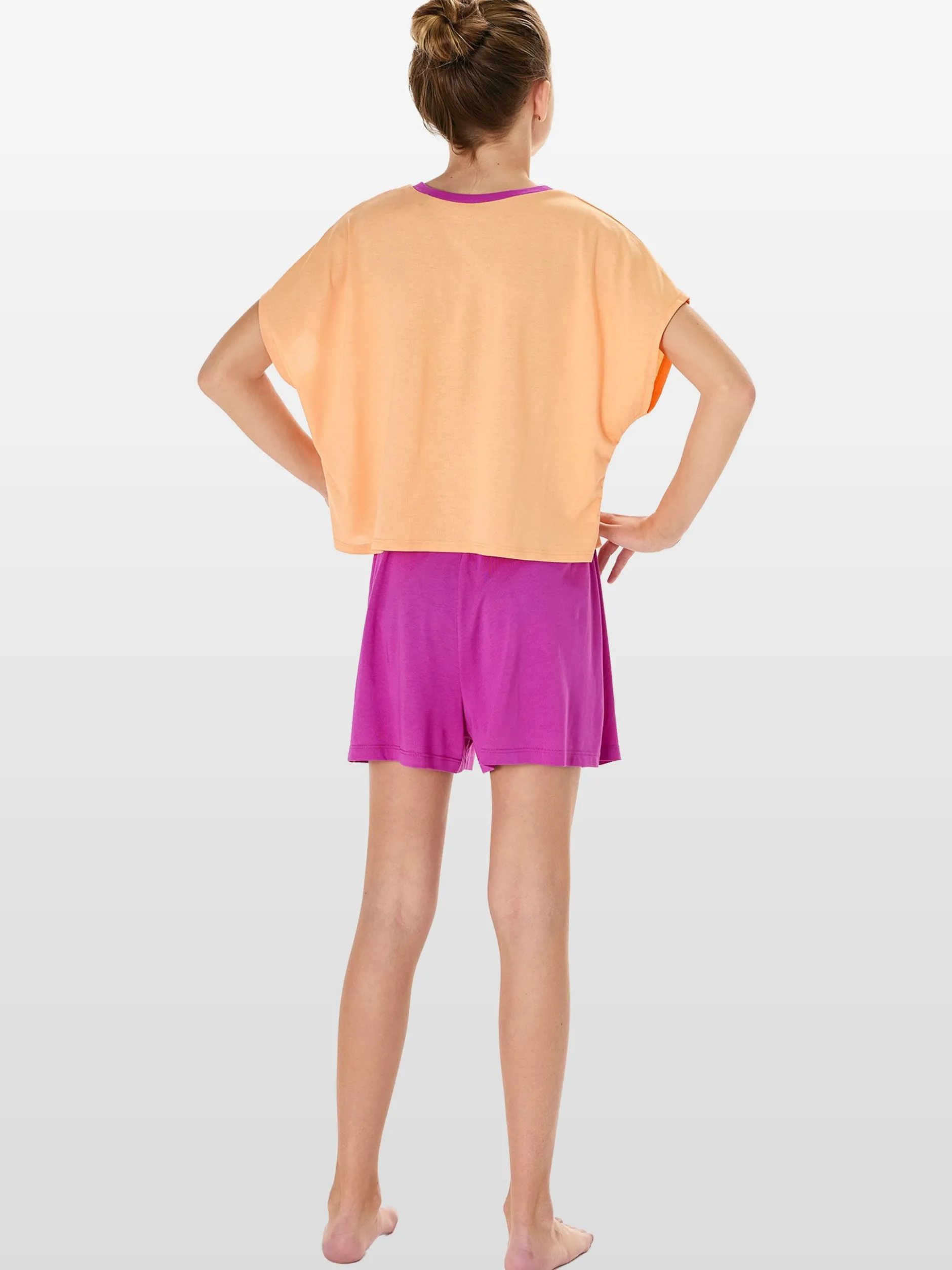Schiesser Mädchen Pyjama in orange