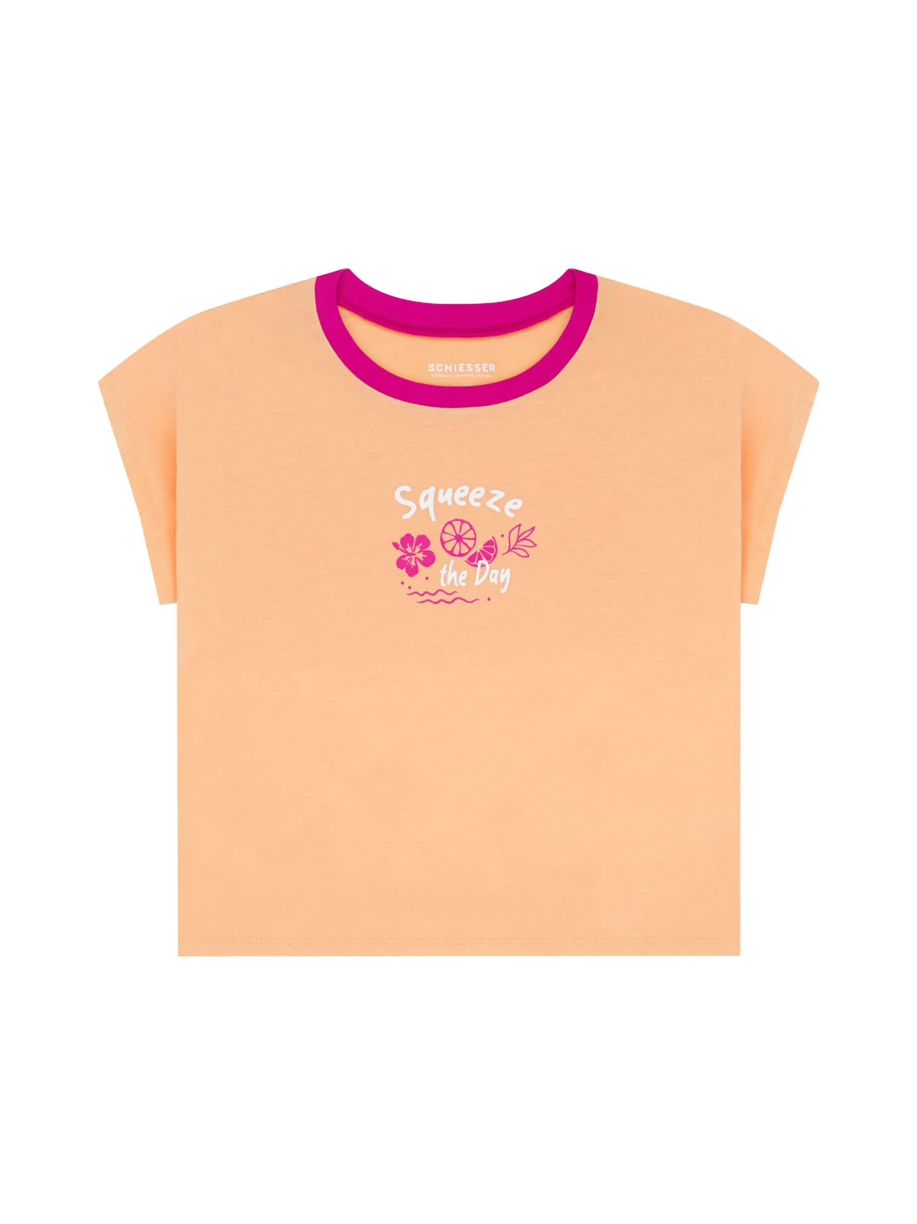 Schiesser Mädchen Pyjama in orange