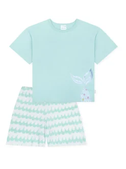 Schiesser Mädchen Pyjama - Nightwear in türkis
