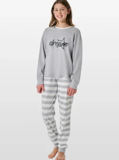 Schiesser Mädchen Pyjama - Nightwear in grau