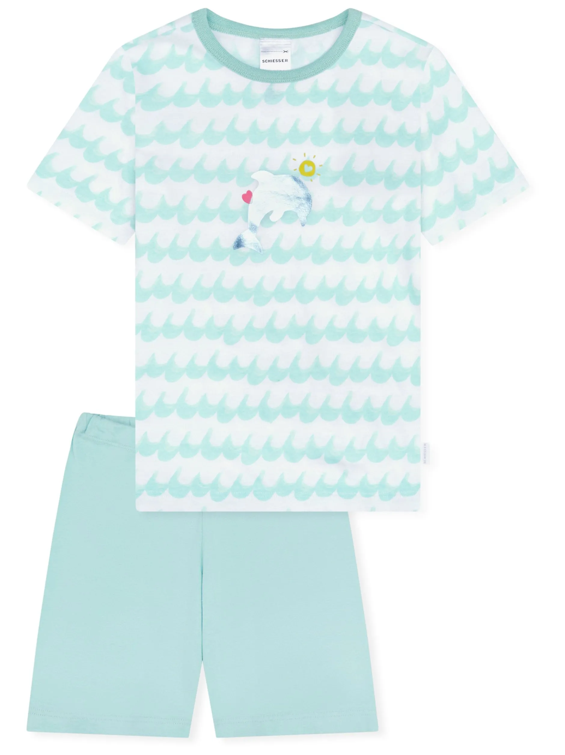 Schiesser Mädchen Pyjama - Nightwear in türkis