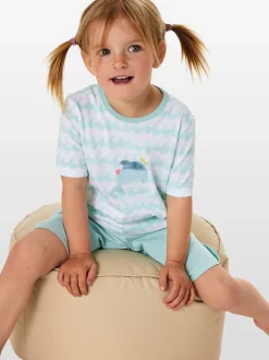 Schiesser Mädchen Pyjama - Nightwear in türkis