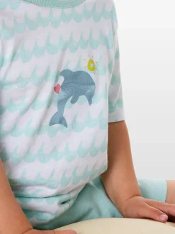 Schiesser Mädchen Pyjama - Nightwear in türkis