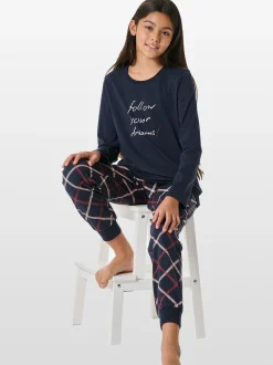 Schiesser Mädchen Pyjama - Nightwear 3 in marine