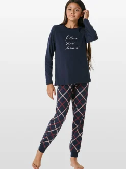 Schiesser Mädchen Pyjama - Nightwear 3 in marine