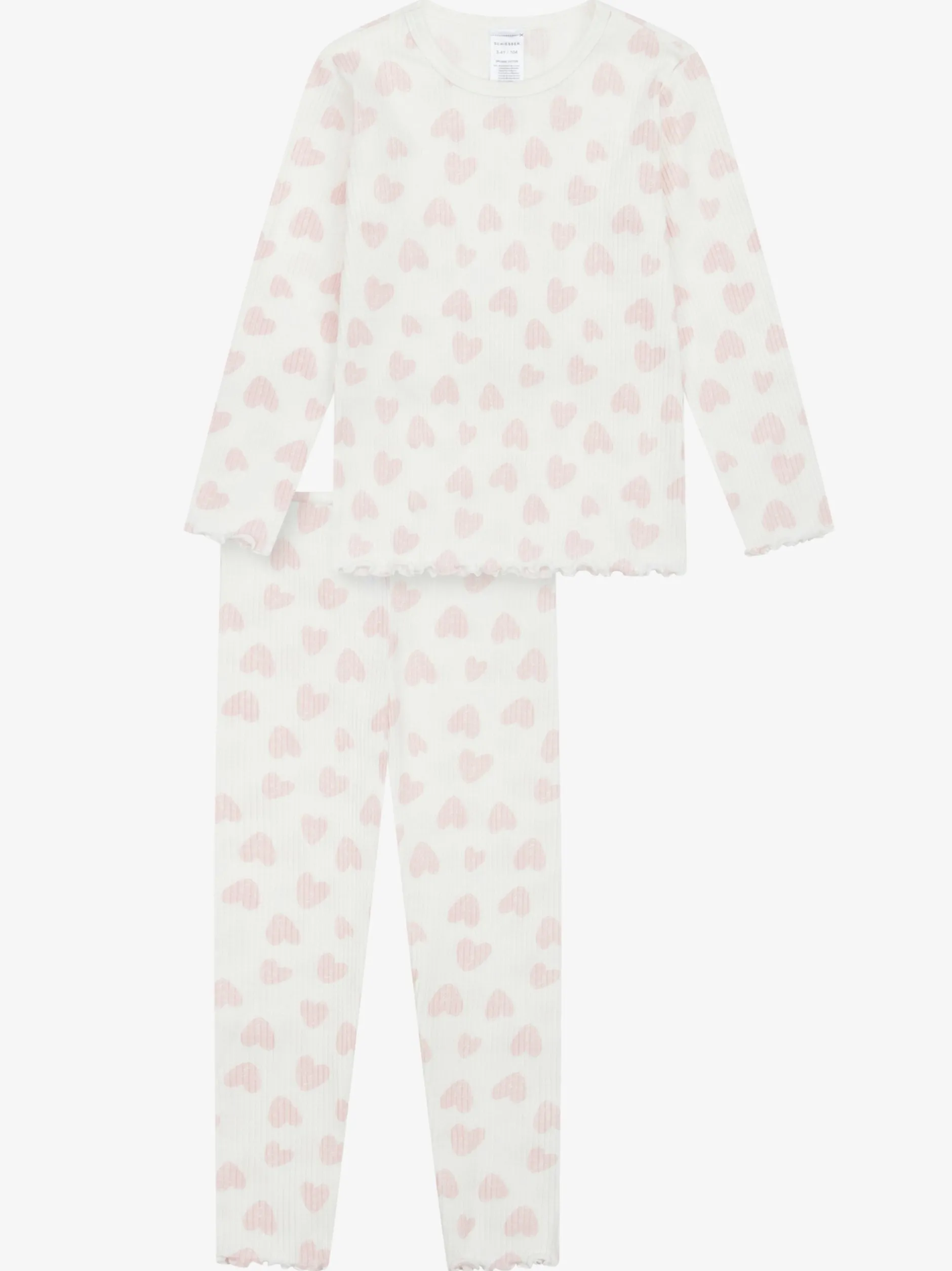 Schiesser Mädchen Pyjama - Nightwear in weiß