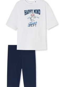 Schiesser Mädchen Pyjama - Organic Cotton in weiß
