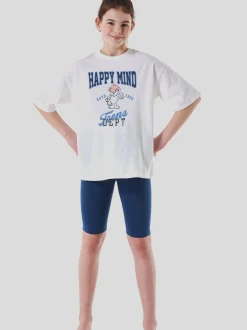 Schiesser Mädchen Pyjama - Organic Cotton in weiß