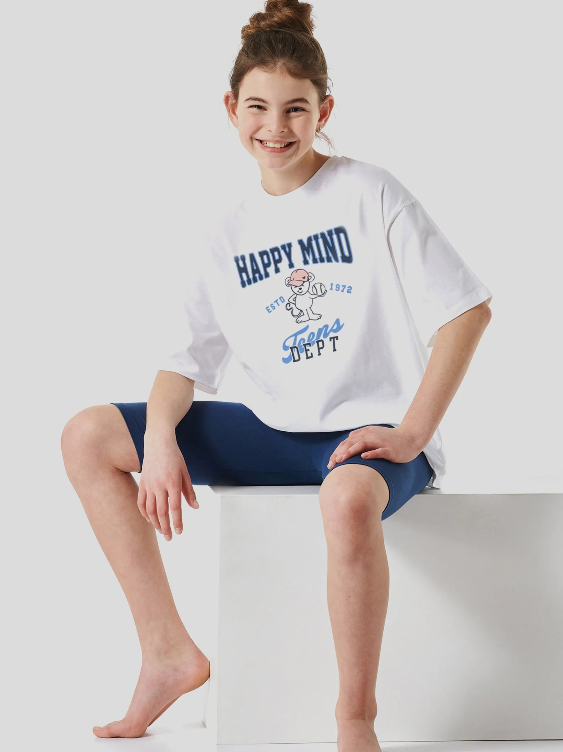 Schiesser Mädchen Pyjama - Organic Cotton in weiß