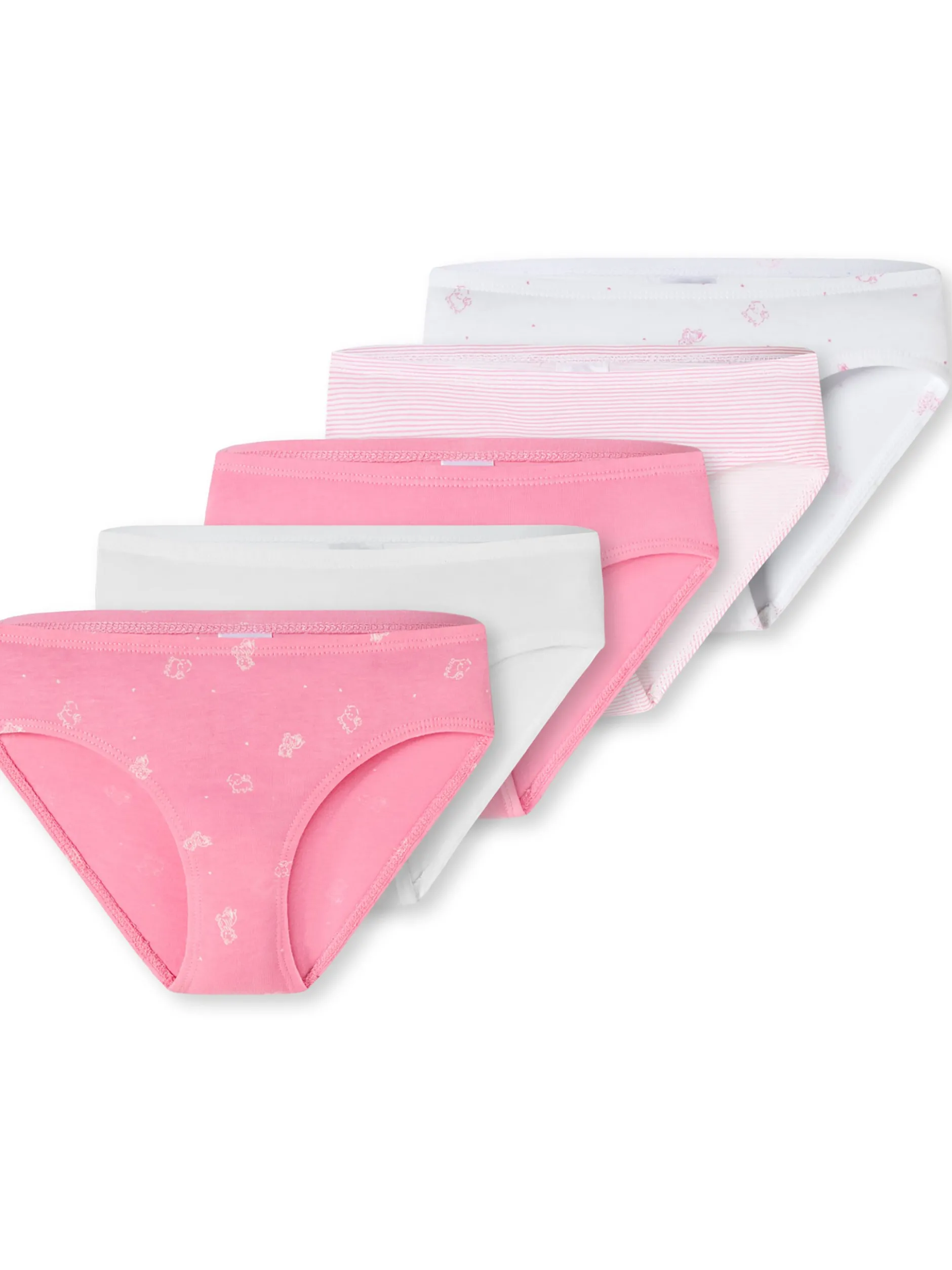 Schiesser Mädchen Slips - 5er-Pack Basic Kids in rosa