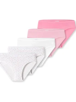 Schiesser Mädchen Slips - 5er-Pack Basic Kids in mehrfarbig