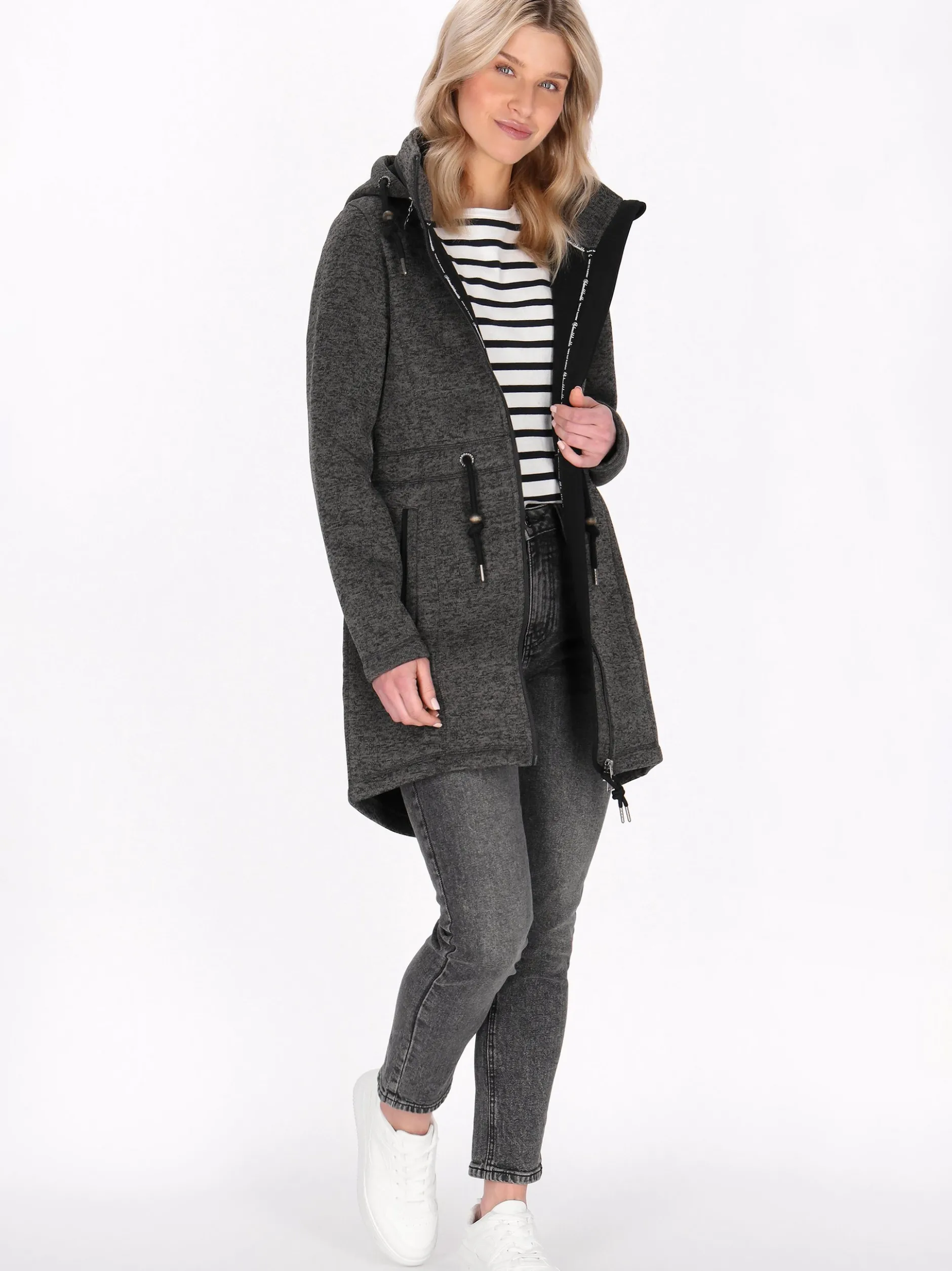 Schmuddelwedda Damen Jacke in grau