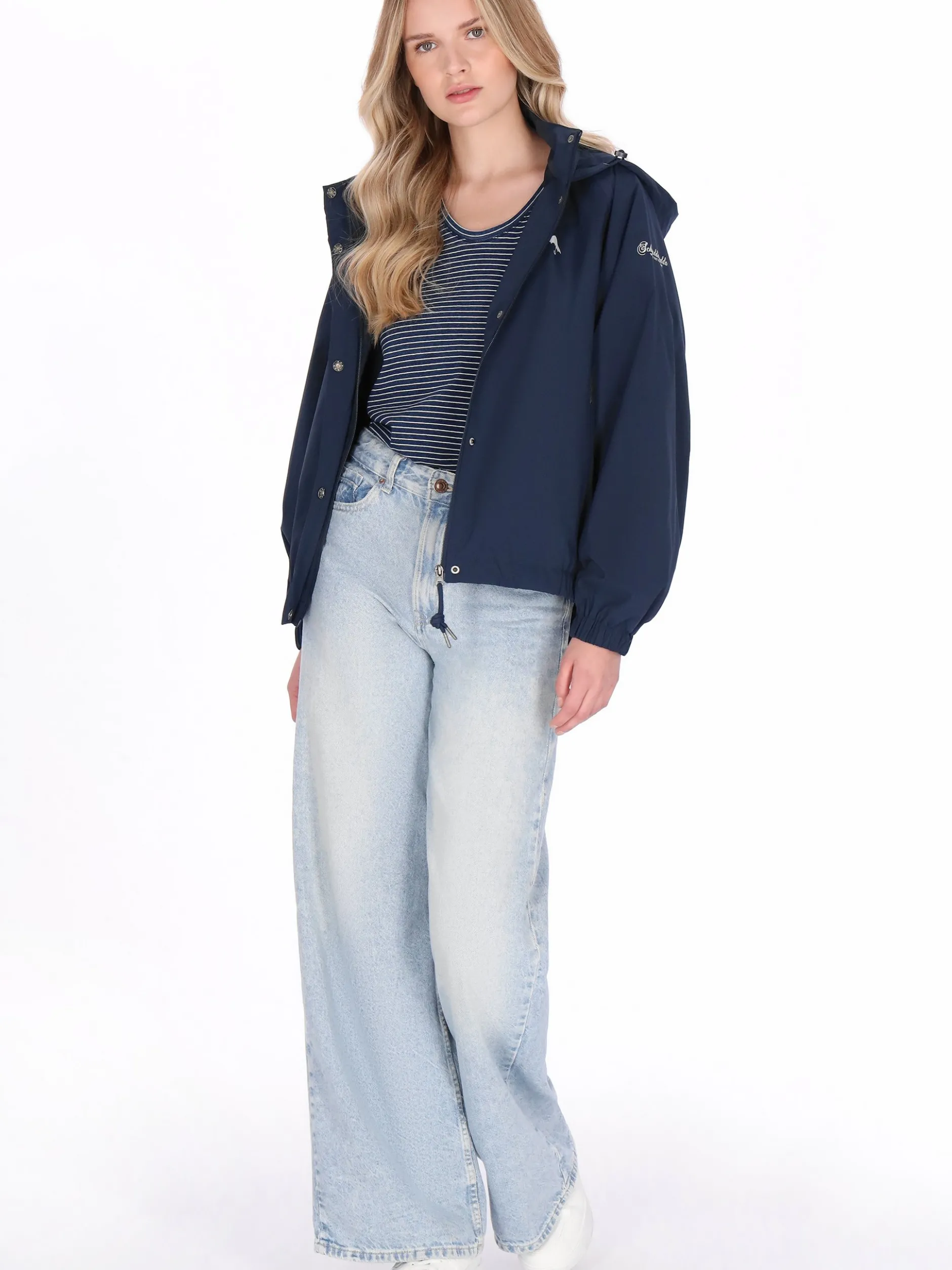 Schmuddelwedda Damen Jacke in marine