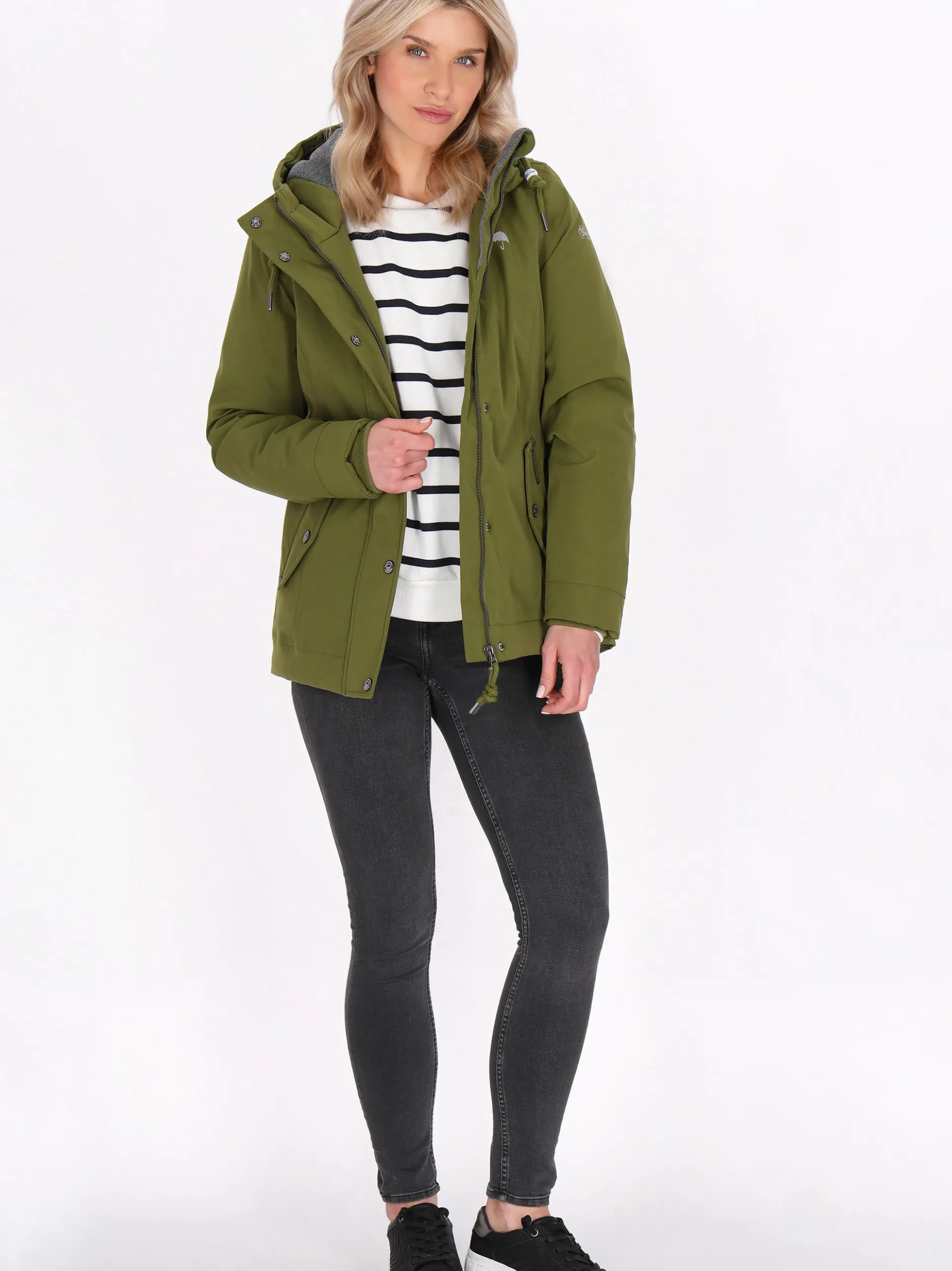 Schmuddelwedda Damen Jacke in oliv