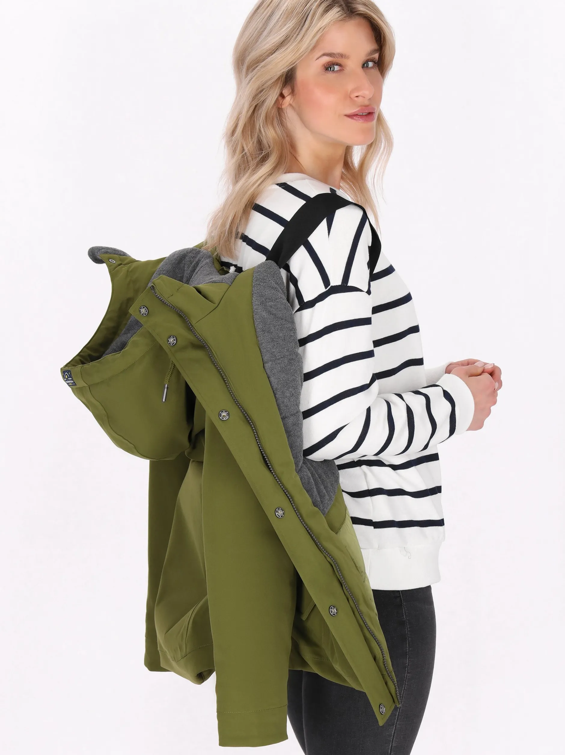 Schmuddelwedda Damen Jacke in oliv