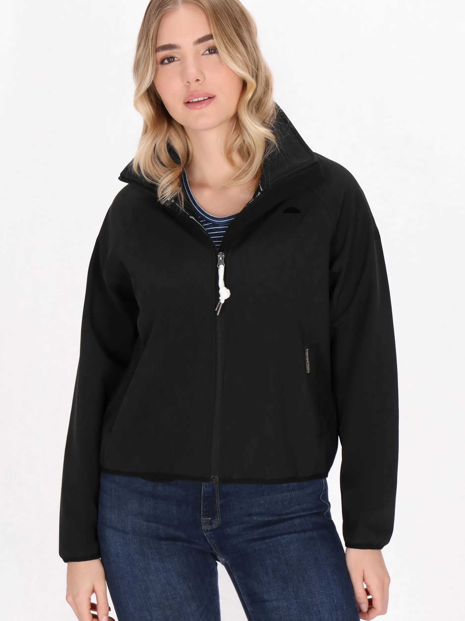 Schmuddelwedda Damen Jacke in schwarz