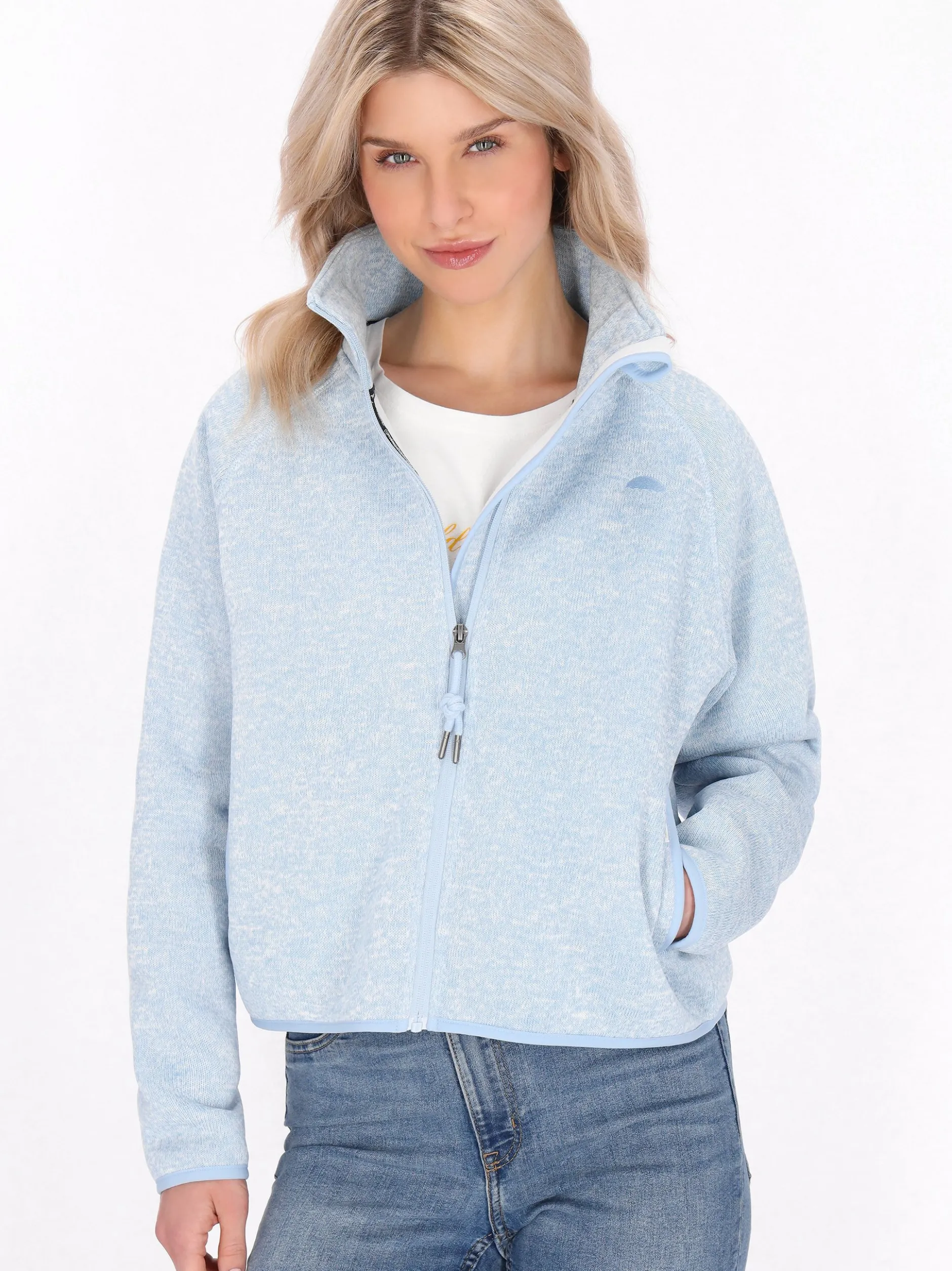 Schmuddelwedda Damen Jacke in hellblau