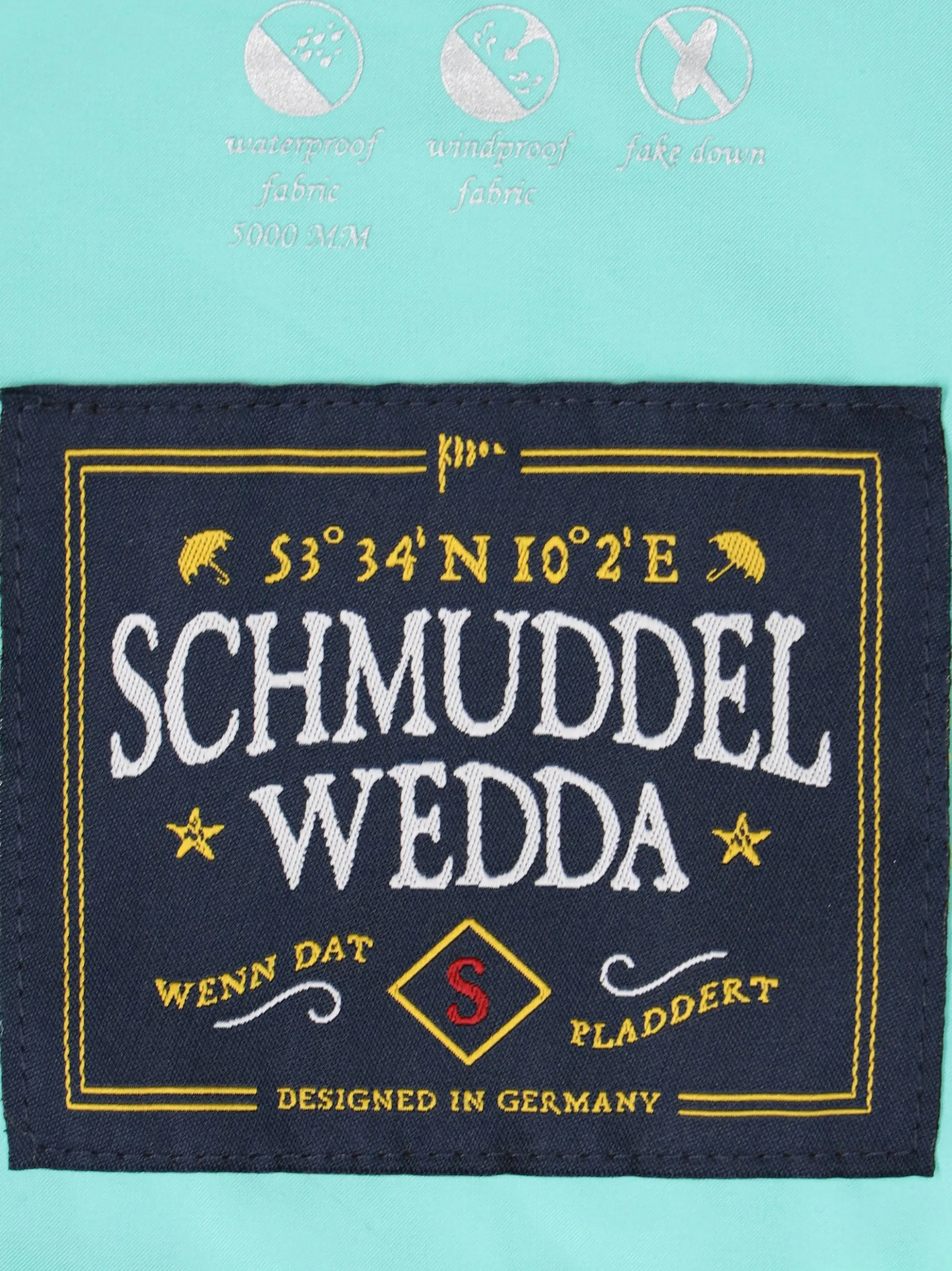 Schmuddelwedda Damen Jacke in türkis