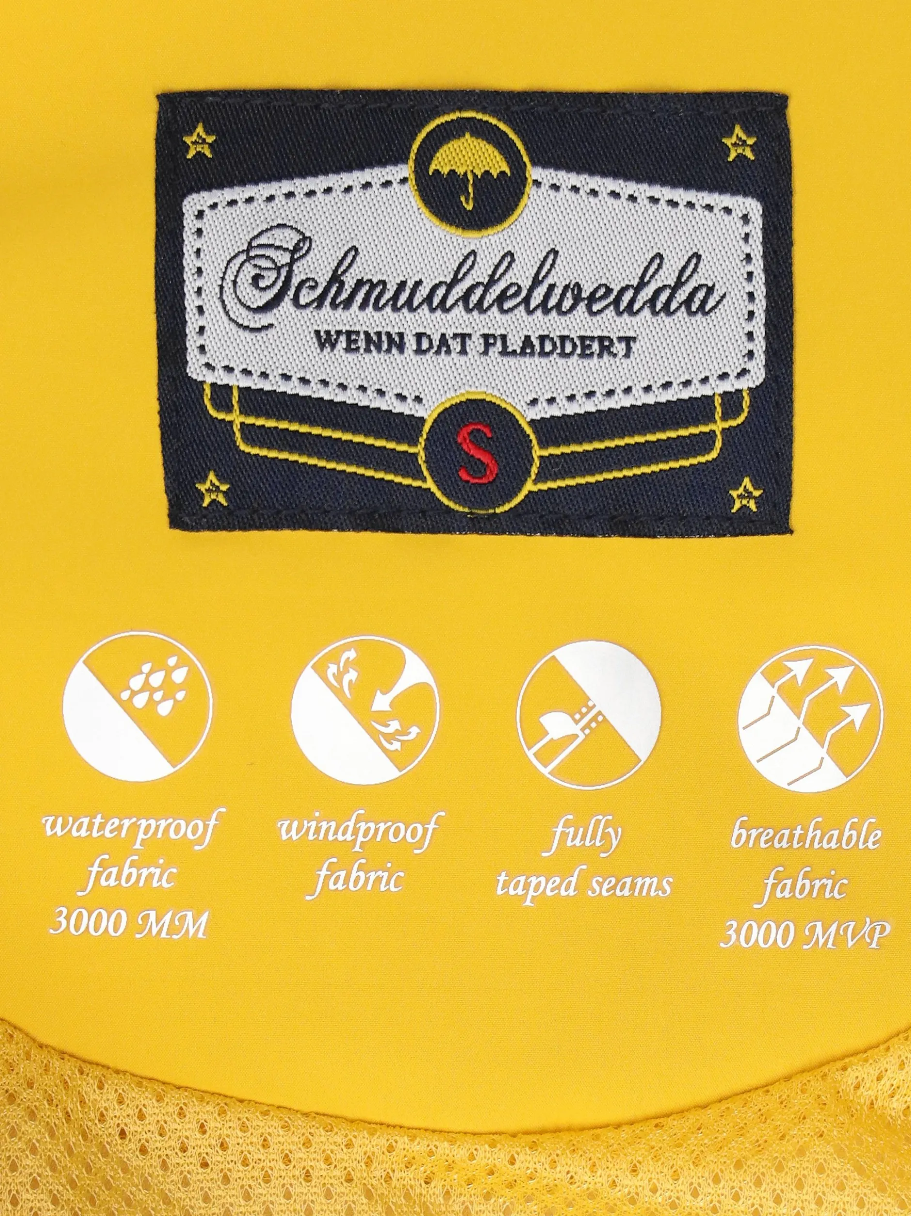 Schmuddelwedda Damen Jacke in gelb